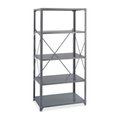 Safco Commercial Shelving Kit- 5-Shelf- 36in.x18in.- Dark Gray SAF6266